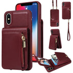 For iPhone X / XS / Wine Red