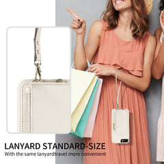 Crossbody Lanyard Zipper Wallet Leather Phone Case, For iPhone SE 2022/ 7 / 8, For iPhone 13 Pro Max, For iPhone 13 Pro, For iPhone 13