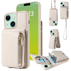 Crossbody Lanyard Zipper Wallet Leather Phone Case