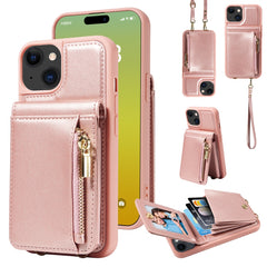 Crossbody Lanyard Zipper Wallet Leather Phone Case