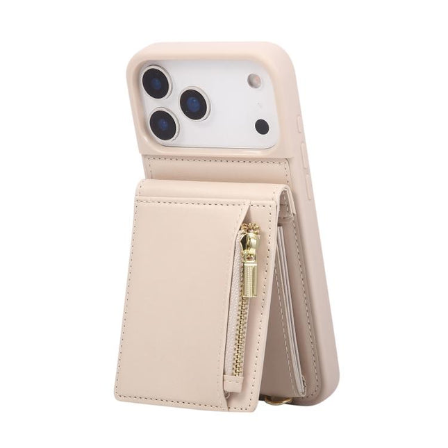 Crossbody Lanyard Zipper Wallet Leather Phone Case, For iPhone 17 Pro Max, For iPhone 17 Pro, For iPhone 17, For iPhone Air