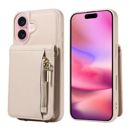 Crossbody Lanyard Zipper Wallet Leather Phone Case, For iPhone 17 Pro Max, For iPhone 17 Pro, For iPhone 17, For iPhone Air