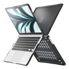 For MacBook Air 13.6 inch A2681 2022 / M3 2024 A3113 / M4 2025 A3240 / Transparent Black