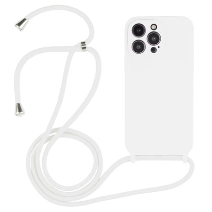 Crossbody Lanyard Liquid Silicone Case, For iPhone 16 Pro Max