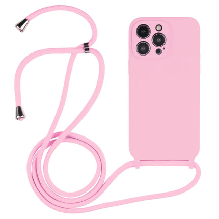 Crossbody Lanyard Liquid Silicone Case, For iPhone 16 Pro Max