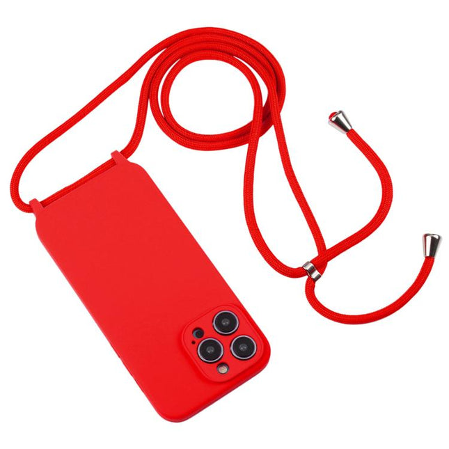 Crossbody Lanyard Liquid Silicone Case, For iPhone 17, For iPhone Air