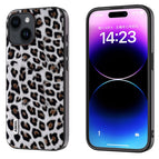 For iPhone 15 / Silver Leopard