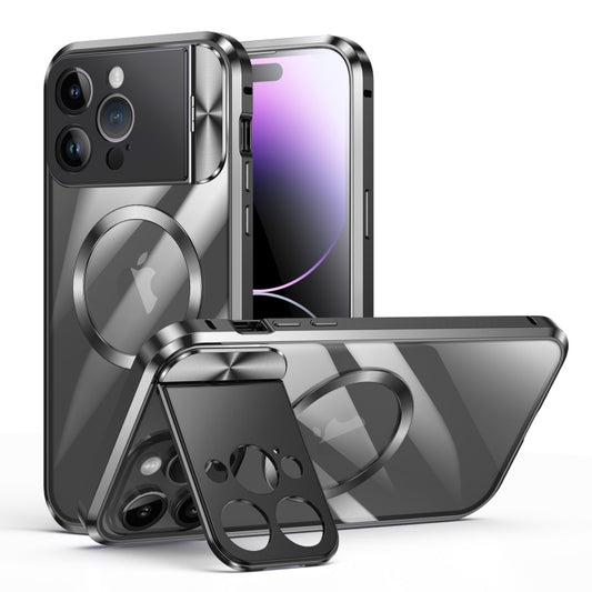 Large Window Holder MagSafe Magnetic Metal Phone Case, For iPhone 14 Pro, For iPhone 15, For iPhone 14 Pro Max, For iPhone 13 Pro Max