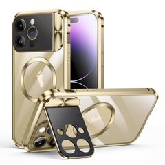 Large Window Holder MagSafe Magnetic Metal Phone Case, For iPhone 15 Pro Max, For iPhone 15 Pro, For iPhone 14, For iPhone 14 Pro, For iPhone 15