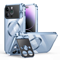 Large Window Holder MagSafe Magnetic Metal Phone Case, For iPhone 15 Pro Max, For iPhone 15 Pro, For iPhone 14, For iPhone 14 Pro, For iPhone 15