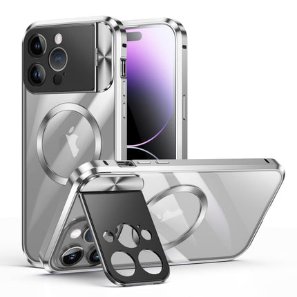 Large Window Holder MagSafe Magnetic Metal Phone Case, For iPhone 15 Pro Max, For iPhone 15 Pro, For iPhone 14, For iPhone 14 Pro, For iPhone 15