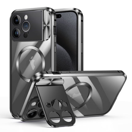 Large Window Holder MagSafe Magnetic Metal Phone Case, For iPhone 15 Pro Max, For iPhone 15 Pro, For iPhone 14, For iPhone 14 Pro, For iPhone 15