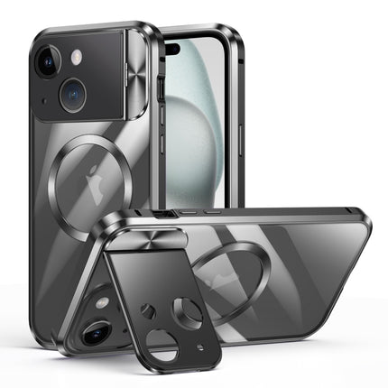 Large Window Holder MagSafe Magnetic Metal Phone Case, For iPhone 15 Pro Max, For iPhone 15 Pro, For iPhone 14, For iPhone 14 Pro, For iPhone 15