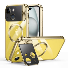 Large Window Holder MagSafe Magnetic Metal Phone Case, For iPhone 15 Pro Max, For iPhone 15 Pro, For iPhone 14, For iPhone 14 Pro, For iPhone 15