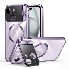 Large Window Holder MagSafe Magnetic Metal Phone Case, For iPhone 15 Pro Max, For iPhone 15 Pro, For iPhone 14, For iPhone 14 Pro, For iPhone 15
