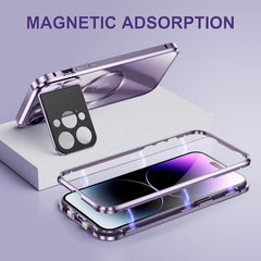 Large Window Holder MagSafe Magnetic Metal Phone Case, For iPhone 15 Pro Max, For iPhone 15 Pro, For iPhone 14, For iPhone 14 Pro, For iPhone 15