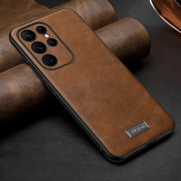 SULADA Shockproof TPU Hybrid Handmade Leather Phone Case, For Samsung Galaxy S25 Ultra 5G, For Samsung Galaxy S24 Ultra 5G, For Samsung Galaxy S23 Ultra 5G, For Samsung Galaxy S23 5G