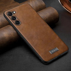 SULADA Shockproof TPU Hybrid Handmade Leather Phone Case, For Samsung Galaxy S25 5G, For Samsung Galaxy S25+ 5G, For Samsung Galaxy S24+ 5G, For Samsung Galaxy S24 5G, For Samsung Galaxy S23+ 5G