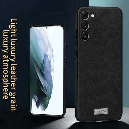 SULADA Shockproof TPU Hybrid Handmade Leather Phone Case, For Samsung Galaxy S23 5G