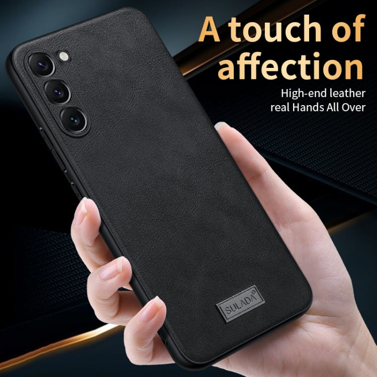 SULADA Shockproof TPU Hybrid Handmade Leather Phone Case, For Samsung Galaxy S25 5G, For Samsung Galaxy S25+ 5G, For Samsung Galaxy S24+ 5G, For Samsung Galaxy S24 5G, For Samsung Galaxy S23+ 5G