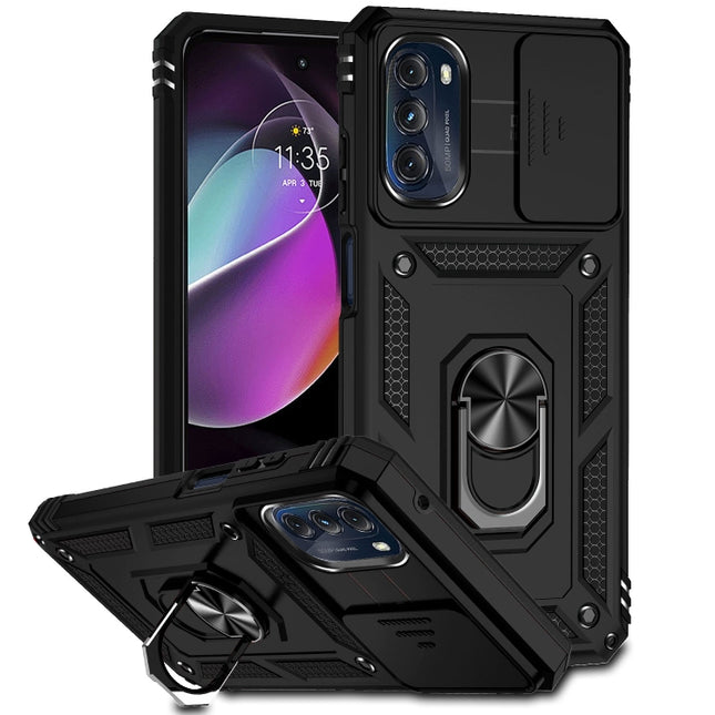 Sliding Camshield Holder Phone Case, For Motorola Moto G 5G 2022