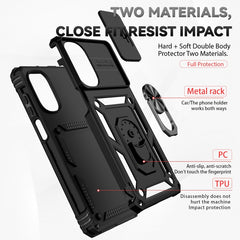 Sliding Camshield Holder Phone Case, For Motorola Moto G62 5G, For Motorola Moto G22 2022, For Motorola Moto G Stylus 4G 2022