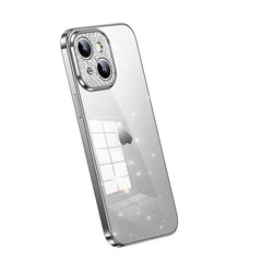 SULADA Electroplated Transparent Glittery TPU Phone Case, For iPhone 15 Pro Max, For iPhone 14 Plus, For iPhone 14, For iPhone 15 Pro, For iPhone 15 Plus, For iPhone 14 Pro