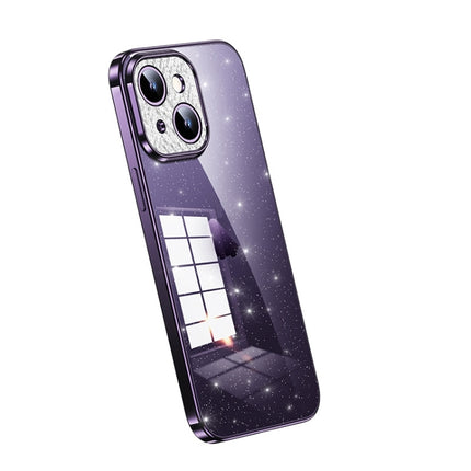 SULADA Electroplated Transparent Glittery TPU Phone Case, For iPhone 15 Pro Max, For iPhone 14 Plus, For iPhone 15 Pro, For iPhone 14, For iPhone 14 Pro, For iPhone 15 Plus