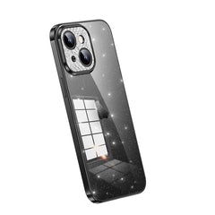 SULADA Electroplated Transparent Glittery TPU Phone Case, For iPhone 15, For iPhone 14 Pro Max, For iPhone 13 Pro Max, For iPhone 13 Pro, For iPhone 13, For iPhone 12