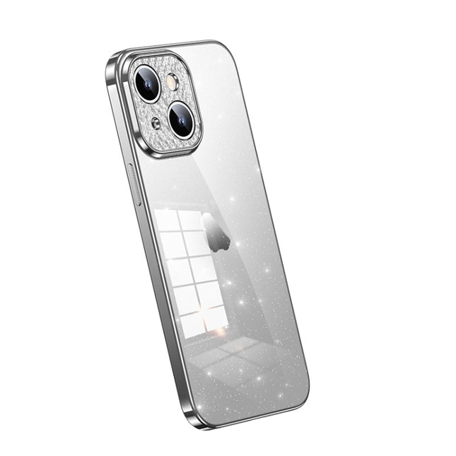 SULADA Electroplated Transparent Glittery TPU Phone Case, For iPhone 15, For iPhone 14 Pro Max, For iPhone 13 Pro Max, For iPhone 13 Pro, For iPhone 13, For iPhone 12