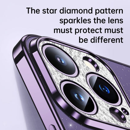 SULADA Electroplated Transparent Glittery TPU Phone Case, For iPhone 12 Pro Max, For iPhone 11