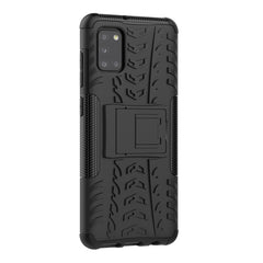 Tire Texture Shockproof TPU+PC Protective Case，with Holder