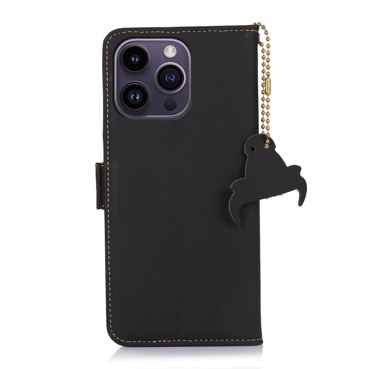 Genuine Leather Magnetic RFID Leather Phone Case, For iPhone 16 Pro Max, For iPhone 16 Pro, For iPhone 15 Pro Max, For iPhone 15 Pro, For iPhone 15 Plus, For iPhone 15