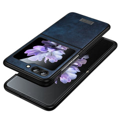 SULADA Shockproof TPU + Handmade Leather Phone Case, For Samsung Galaxy Z Flip6, For Samsung Galaxy Z Flip5, For Samsung Galaxy Z Flip4