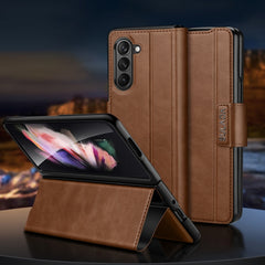 SULADA All-inclusive Magnetic Snap Flip Leather Phone Case