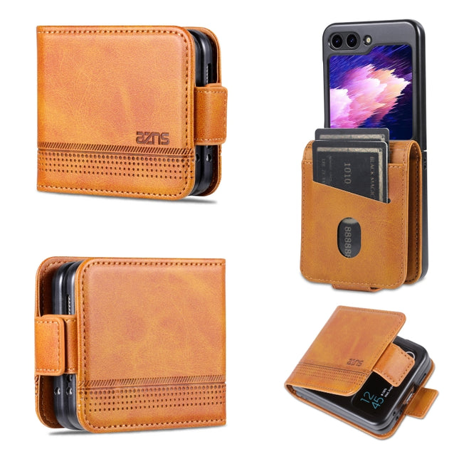 AZNS Magnetic Calf Texture Flip Leather Phone Case, For Samsung Galaxy Z Flip5 5G