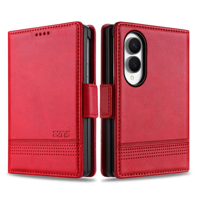 AZNS Magnetic Calf Texture Flip Leather Phone Case, For Samsung Galaxy Z Flip7 FE / Flip6, For Samsung Galaxy Z Fold7 5G, For Samsung Galaxy Z Flip7 5G, For Samsung Galaxy Z Fold6 5G