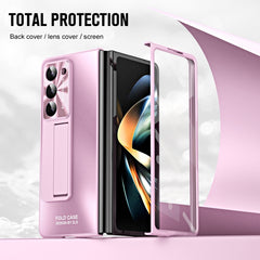 Integrated AG Matte Folding Phone Case with Pen Slot, For Samsung Galaxy Z Fold5 5G