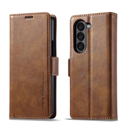 LC.IMEEKE RFID Anti-theft Leather Phone Case, For Samsung Galaxy Z Fold5, For Samsung Galaxy Z Flip5