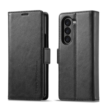 LC.IMEEKE RFID Anti-theft Leather Phone Case, For Samsung Galaxy Z Fold5, For Samsung Galaxy Z Flip5
