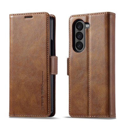 LC.IMEEKE RFID Anti-theft Leather Phone Case, For Galaxy Z Fold8 Ultra 5G, For Galaxy Z Flip8 5G, For Samsung Galaxy Z Flip6 / Flip7 FE, For Samsung Galaxy Z Fold7 5G, For Samsung Galaxy Z Flip7 5G, For Samsung Galaxy Z Fold6 5G