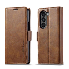 LC.IMEEKE RFID Anti-theft Leather Phone Case, For Samsung Galaxy Z Flip6 / Flip7 FE, For Samsung Galaxy Z Fold7 5G, For Samsung Galaxy Z Flip7 5G, For Samsung Galaxy Z Fold6 5G, For Samsung Galaxy Z Fold5, For Samsung Galaxy Z Flip5