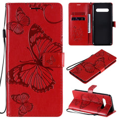 3D Butterflies Embossing Pattern Horizontal Flip Leather Case with Holder & Card Slot & Wallet, For LG V60, For Motorola Moto G Power, For Motorola Moto G8 Power Lite, For OPPO Realme 6