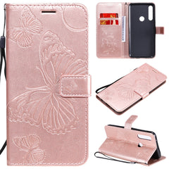 3D Butterflies Embossing Pattern Horizontal Flip Leather Case with Holder & Card Slot & Wallet, For LG V60, For Motorola Moto G Power, For Motorola Moto G8 Power Lite, For OPPO Realme 6