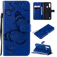 3D Butterflies Embossing Pattern Horizontal Flip Leather Case with Holder & Card Slot & Wallet, For LG V60, For Motorola Moto G Power, For Motorola Moto G8 Power Lite, For OPPO Realme 6