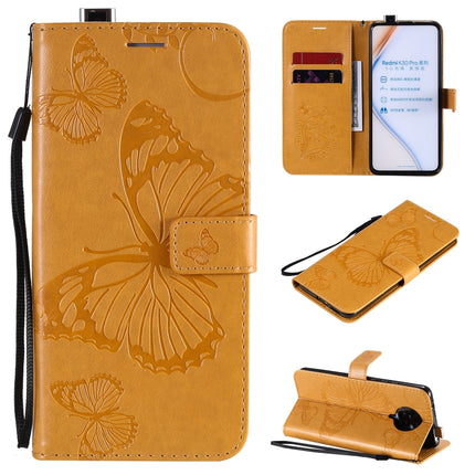 3D Butterflies Embossing Pattern Horizontal Flip Leather Case with Holder & Card Slot & Wallet, For Sony Xperia L4, For Sony Xperia 10 II, For Xiaomi Redmi K30 Pro