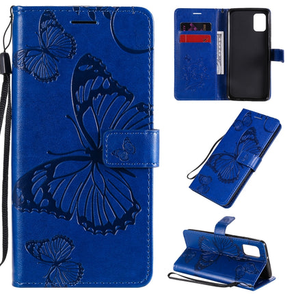 3D Butterflies Embossing Pattern Horizontal Flip Leather Case with Holder & Card Slot & Wallet, For Samsung Galaxy A11, For Samsung Galaxy A21s, For Samsung Galaxy A31
