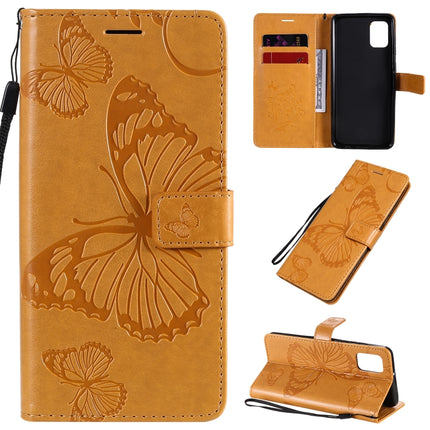 3D Butterflies Embossing Pattern Horizontal Flip Leather Case with Holder & Card Slot & Wallet, For Samsung Galaxy A11, For Samsung Galaxy A21s, For Samsung Galaxy A31
