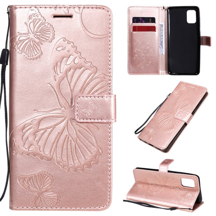 3D Butterflies Embossing Pattern Horizontal Flip Leather Case with Holder & Card Slot & Wallet