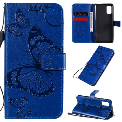 3D Butterflies Embossing Pattern Horizontal Flip Leather Case with Holder & Card Slot & Wallet